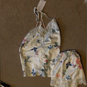 Late summer nights dream. Cute little lace satin pjs